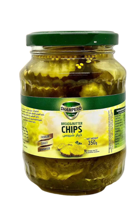 Shampero pickled Cucumber Bread & Butter chips 350g