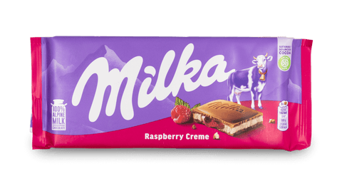 Milka Raspberry Creme Chocolate 100g