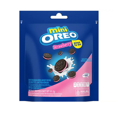 Oreo Mini Cookies Sandwich Strawberry 61.3g
