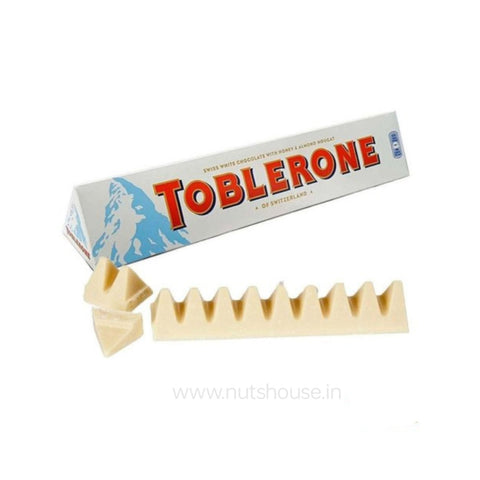 Toblerone White Chocolate with Honey & Almond Nougat 100g