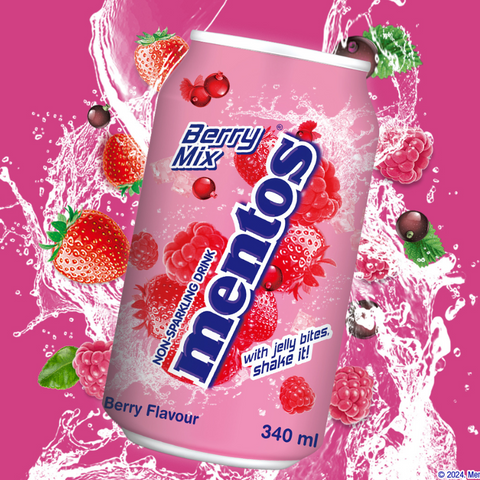 Mentos Berry Mix with Jelly Bites 340ml