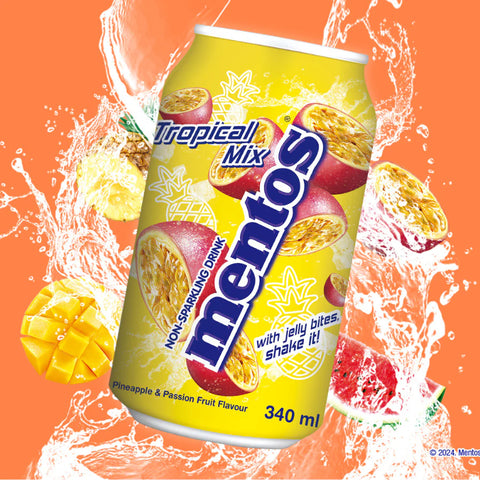 Mentos Tropical Mix with Jelly Bites 340ml
