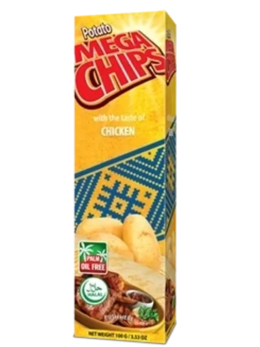Mega Chips Natural Potato Chips Chicken 50g